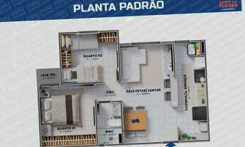 Imagem 4: Seu novo lar no Turu começa aqui! possui 46 metros quadrados com 2 quartos em Turu - São L