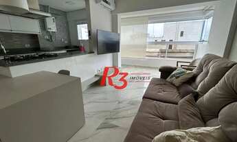 Imagem 4: Apartamento com 1 dormitório para alugar, 55 m² por R$ 5.700,02/mês - Boqueirão - Santos/S