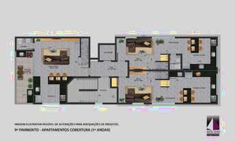 Imagem: Cobertura Duplex à venda, 2 quartos, 1