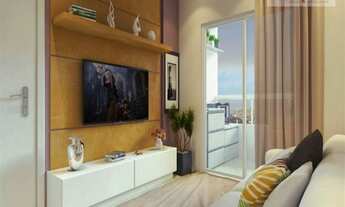 Imagem 2: Apartamento com 2 dormitórios à venda, 55 m² por R$ 245.600,00 - Caiçara - Praia Grande/SP