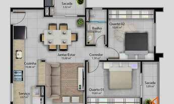 Imagem 7: Apartamento com 2 dormitórios no Boehmerwald