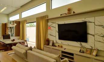 Imagem 3: Reserva do Parque, casa térrea mobiliada com 3 suítes, piscina, sala com pe-direito alto