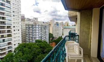 Imagem 5: Flat nos Jardins, prox a Av. Rebouças, Paulista, rodeado por um vasto comércio em seu ento