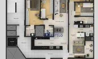 Imagem 3: Apartamento com 2 dormitórios à venda, 77 m² por R$ 662.440,00 - Rio Branco - Caxias do Su