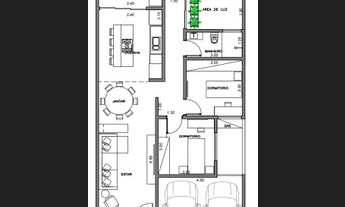 Imagem 2: Casa de condomínio térrea para venda tem 140 metros quadrados com 3 quartos