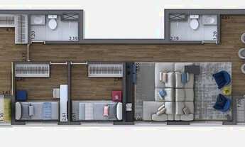 Imagem 2: Apartamento para venda possui 92 metros quadrados com 3 quartos em Campininha - São Paulo