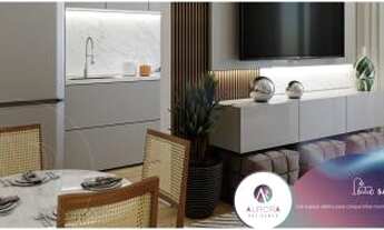 Imagem 2: Apartamento para venda possui 42 metros quadrados com 2 quartos em Jardim Jacinto - Jacare