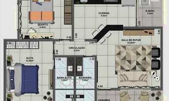 Imagem 3: Casa à venda, 2 quartos, 1 suíte, 1 vaga, Boa Perna - Araruama/RJ