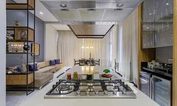 Imagem: Cobertura duplex mobiliada com piscina a