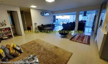 Imagem 5: Apartamento no Brooklin, 138 m2, sala e cozinha intragradas com a varanda, além de 2 vagas