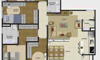 Imagem 4: Apartamento em Alphaville 4 dormitórios 3 vagas pronto // lazer completo