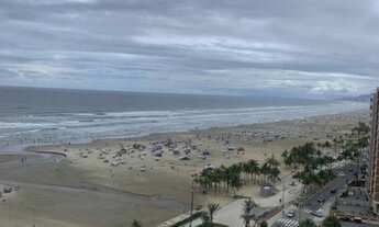 Imagem 2: Pé na areia vista mar elevador Kitão 01 vaga - Guilhermina - Praia Grande - SP