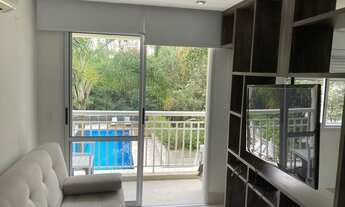 Imagem 2: Apartamento com 1 dormitório para alugar, 33 m² por R$ 2.870,08/mês - Panamby - São Paulo