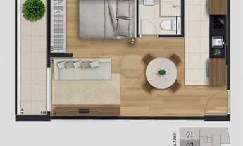 Imagem 4: Apartamento com 1 quartos à venda em Vila Mazzei - SP