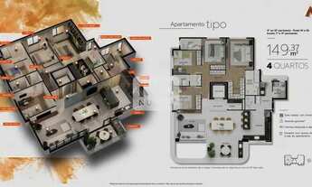 Imagem 3: Apartamento á venda, 4 quartos, 2 suítes, 3 vagas, Gutierrez - Belo Horizonte