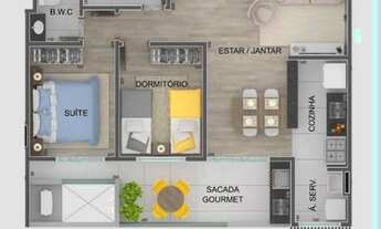 Imagem 7: Lançamento Apartamento 2 suítes praia Itaguá - Ubatuba - SP