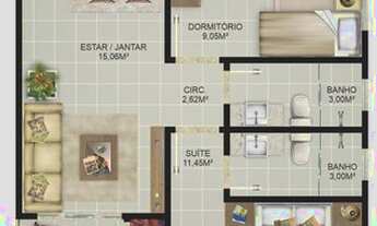 Imagem 6: Apartamento na praia brava com área de lazer com entrega para 2025!