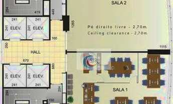 Imagem 4: Conjunto comercial com 408m² em vão livre com 10 vagas de garagem!