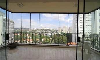 Imagem 2: Apto 213 m² de área úteis amplo living com terraços todo fechado em vidro e com vista para
