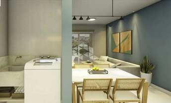 Imagem 3: Apartamento de 02 dormitório com sacada e churrasqueira na planta à venda em Camobi Santa