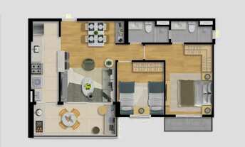 Imagem 5: Ancoratto Jaguaribe, Apartamento 2 E 3 Quartos, Em 65M² A 75M², Varanda E Vagas De Garagem