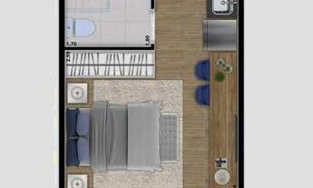 Imagem 5: Oportunidade excelente para morar ou investir - apenas 285.200,00 studio pertinho Metrô la