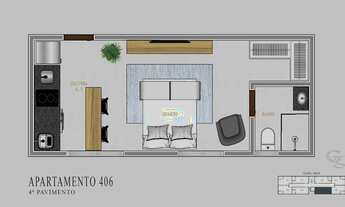 Imagem: Studio para venda com 25 metros quadrados