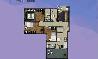 Imagem 7: Garden à venda, 2 quartos, 1 suíte, 1 vaga, Centro - São José dos Pinhais/PR