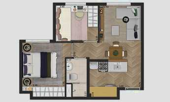 Imagem 5: Oportunidade para mudar este ano!! Apartamento 2 dorms apenas 209.000,00 com piscina, fut