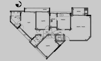 Imagem 3: Apto 602 I 3 Quartos I 121m² NOVO no Ed. By the Club