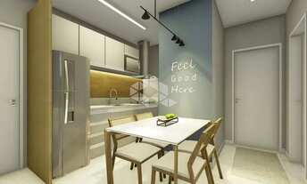 Imagem 4: Apartamento de 02 dormitório com sacada e churrasqueira na planta à venda em Camobi Santa