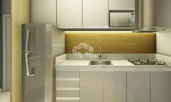 Imagem 5: Apartamento de 02 dormitório com sacada e churrasqueira na planta à venda em Camobi Santa