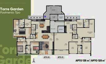 Imagem 7: Studio para venda possui 31 metros quadrados com 1 quarto no Maurício de Nassau - Caruaru