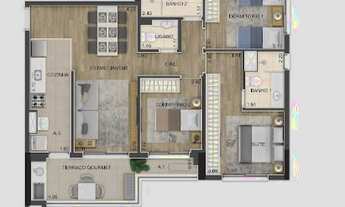 Imagem 7: Apartamento para venda tem 86 metros quadrados com 3 quartos em Centro - Osasco - SP