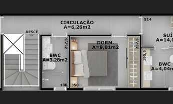 Imagem 6: Casa para Venda em Florianópolis, Cachoeira do Bom Jesus, 3 dormitórios, 1 suíte, 3 banhei