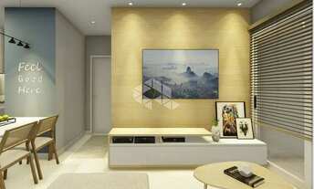 Imagem 2: Apartamento de 02 dormitório com sacada e churrasqueira na planta à venda em Camobi Santa