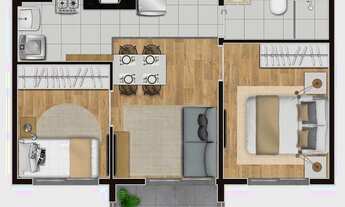 Imagem 5: Apartamento com Varanda de 2 Q no Cambuci São Paulo -Estação Ana Neri