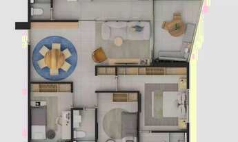 Imagem 6: Apto 3/4 sendo 1 suíte de 82 m² no Condomínio Les Amis, 2 vagas cobertas por 881.999,00