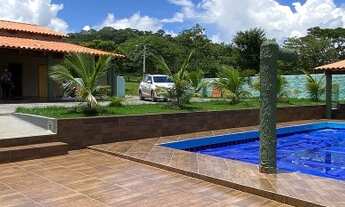 Imagem: Chácara com casa tendo 3 suítes e lazer