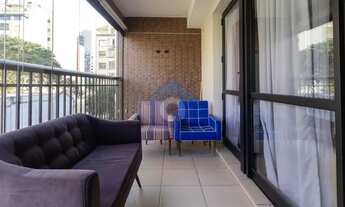 Imagem 3: Apartamento studio mobiliado de 1 dormitório, varanda, 1 vaga, prédio com lazer - Bela Vis