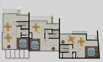 Imagem 5: Sobrado Tripex com amplo terraço no Bairro Abranches Curitiba PR