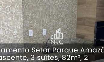 Imagem 5: Apartamento com 3 dormitórios à venda, 82 m² por R$ 400.000 - Parque Amazônia - Goiânia/GO