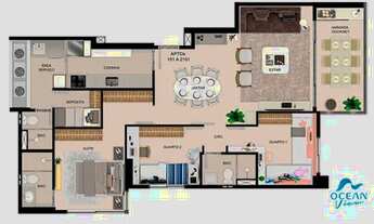 Imagem 7: Apartamento para venda com 96 metros quadrados com 3 quartos