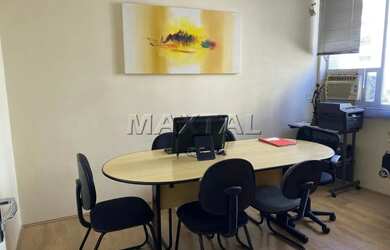 Imagem 7: Conjunto comercial totalmente mobiliado, com escritórios completos, ar, 3 vagas e computad