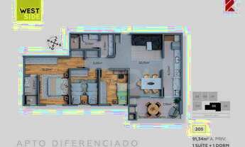 Imagem 6: Apartamento com 2 dormitórios (1 suíte) à venda, 70 m² por R$ 705.000 - Mercês - Curitiba