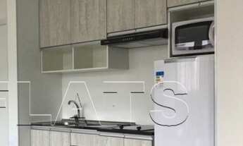 Imagem 2: Flat todo mobiliado com 30m², com cozinha completa geladeira grande próximo ao Hospital da