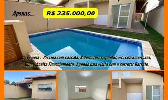 Imagem: CASA NOVA 2 DORMITÓRIOS COM PISCINA NO