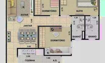 Imagem 7: RR5269D Apartamento 69m² CONDOMÍNIO NAÇÕES CLUB DE MORAR - OPORTUNIDADE - 3 Dorms 2 Vagas