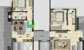 Imagem 5: Cobertura à venda, 4 quartos, 2 suítes, 2 vagas, Rio Branco - Belo Horizonte/MG