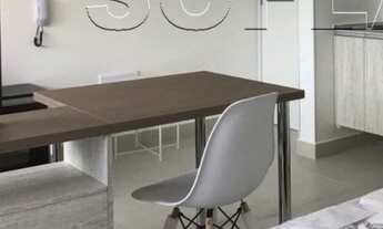 Imagem 3: Flat todo mobiliado com 30m², com cozinha completa geladeira grande próximo ao Hospital da